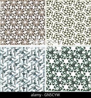 Modelli senza giunture in stile islamico. Set di vettore Illustrazione Vettoriale