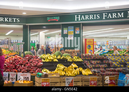 Harris Farm commercializza supermercato vendita di generi alimentari e frutta fresca a North Sydney, Australia Foto Stock