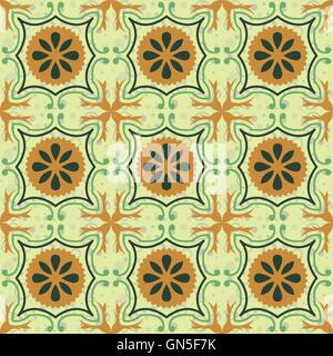 Piastrella vettore seamless pattern sfondo. Illustrazione Vettoriale