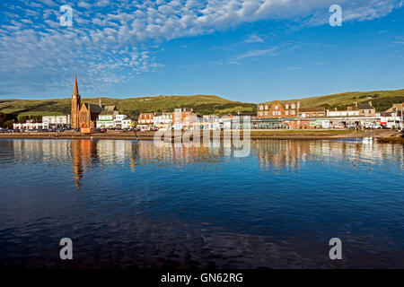 Il lungomare in Largs North Ayrshire in Scozia Foto Stock