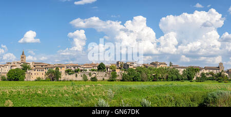 Bevagna (Umbria) ad alta definizione vista panoramica Foto Stock