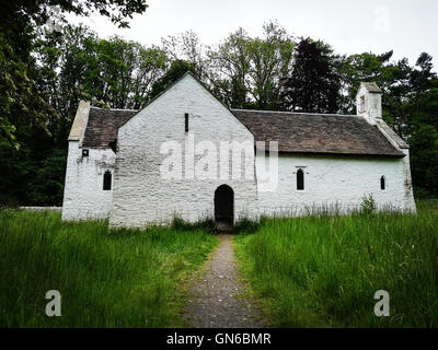 Antica chiesa bianca Foto Stock