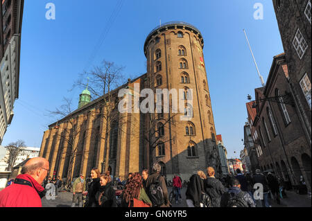 Rundetaarn Round Tower, Copenhagen, Danimarca Foto Stock