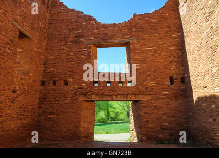 Quarai rovine di Salinas Pueblo Missions National Monument Foto Stock