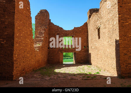 Quarai rovine di Salinas Pueblo Missions National Monument Foto Stock