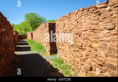 Quarai rovine di Salinas Pueblo Missions National Monument Foto Stock