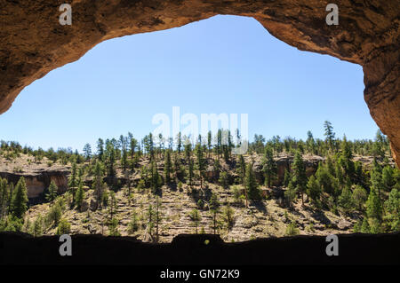 Gila Cliff Dwellings National Monument Foto Stock