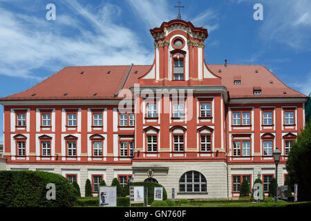 Edificio del Ossolineum a Wroclaw con la Nazionale Istituto Ossolinski in Polonia. Foto Stock