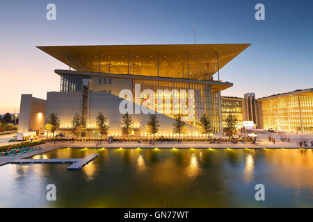 Vista di Stavros Niarchos Fondazione Centro Culturale nella città di Atene. Foto Stock