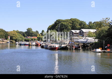 Eel Pie Island, Twickenham, Greater London, England, Gran Bretagna, Regno Unito Regno Unito, Europa Foto Stock