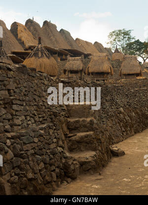 Villaggio tradizionale Bena sull isola di Flores Indonesia Foto Stock