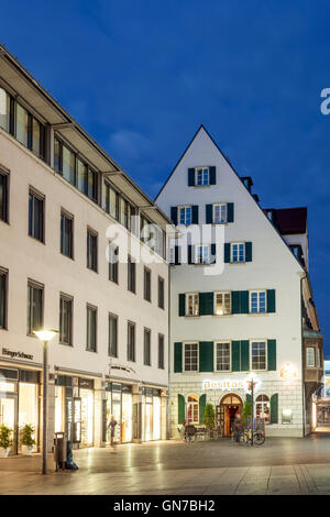 Gli edifici di vecchia costruzione a Ulm in Germania Foto Stock