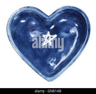 Cuore piatto sagomato Foto Stock