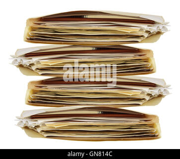 Pila di documenti Foto Stock