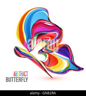 Abstract vettore coloratissime farfalle Illustrazione Vettoriale