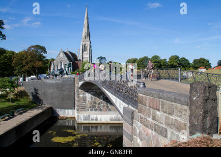 St Alban è la chiesa, conosciuta anche come la chiesa Inglese a Copenhagen, Danimarca Foto Stock