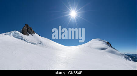 Monte Rosa massiccio, Alpi, Italia, Europa, UE Foto Stock