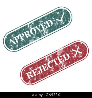 Set di timbro, illustrazione vettoriale. Illustrazione Vettoriale