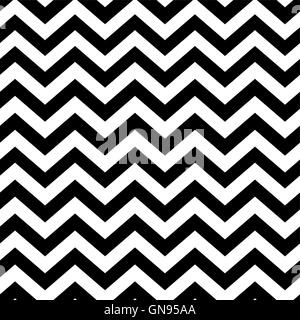 Chevron seamless pattern. In bianco e nero Illustrazione Vettoriale