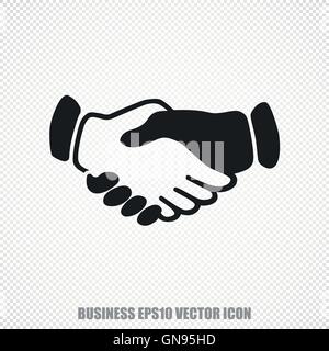 Vettore di Business icona di handshake. Moderno design piatto. Illustrazione Vettoriale