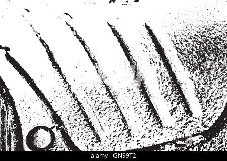 Grunge il bianco e il nero lo sfondo della parete. Illustrazione Vettoriale. Illustrazione Vettoriale