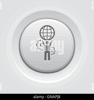 Global Icona supporto Illustrazione Vettoriale