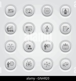 Affari e Finanza set di icone Illustrazione Vettoriale