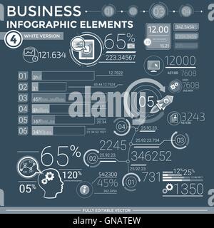 Business elementi infografico Illustrazione Vettoriale