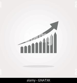 Icona grafico vettoriale. Icona grafico immagine. Icona grafico immagine. Icona grafico grafica. Icona grafico Art. Icona grafico disegno Illustrazione Vettoriale
