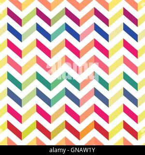 Seamless colorato Chevron Pattern. Vettore Illustrazione Vettoriale