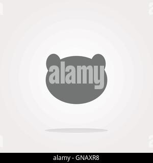 Icona di panda panda. icona Vettore. Icona panda panda arte immagine dell'icona. Icona panda logo. panda Icona segno. Icona panda piana. Icona panda d Illustrazione Vettoriale