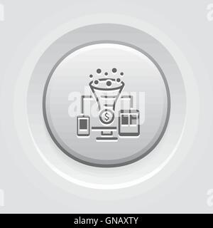 Tasso di conversione Icona di ottimizzazione Illustrazione Vettoriale