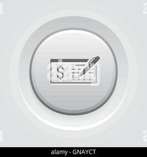 Controllare il denaro Icona Azienda Illustrazione Vettoriale