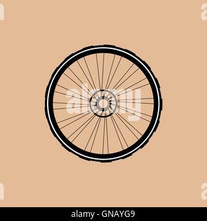 Icona ruota. Icona ruota Vector. Icona ruota arte icona ruota logo icona ruota segno. Icona ruota piatta. Icona ruota design. icona di ruota Illustrazione Vettoriale