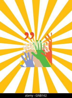 Citazione modello vuoto. Bolla di preventivo. Il progetto di stampa. Modulo di preventivo. Template vettoriale. Poster del vettore. Modello vuoto. Cerchio business ca Illustrazione Vettoriale