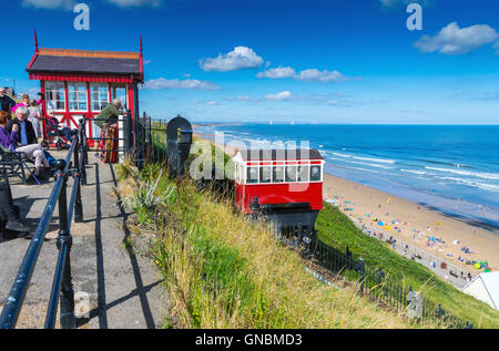 Saltburn dall'acqua di mare-powered funicolare Foto Stock