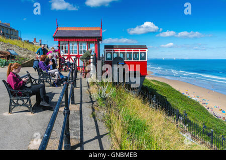 Saltburn dall'acqua di mare-powered funicolare Foto Stock