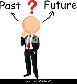 Imprenditore confuso Illustrazione Vettoriale