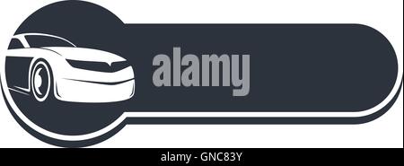 Classic car modello di pagina di intestazione Illustrazione Vettoriale