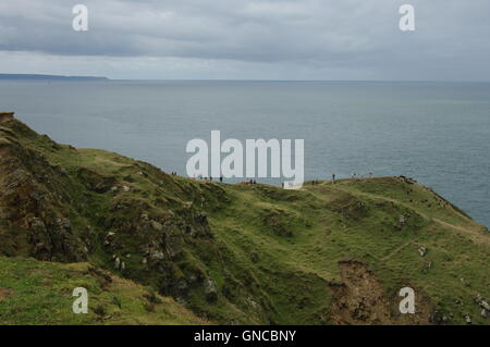 Punto larghi, vicino Croyde, Devon, Inghilterra Foto Stock