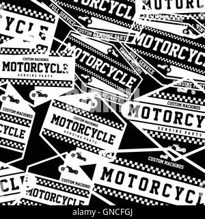 Custom moto moto chopper Illustrazione Vettoriale