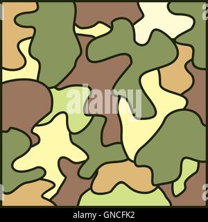 Esercito di sfondo di mimetizzazione Illustrazione Vettoriale