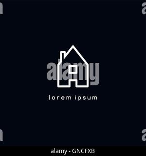 Icona di casa logotipo Illustrazione Vettoriale
