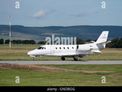 Un 2006 Luton basato Cessna Citation XLS G- getto uscente Inverness Aeroporto scozzese. SCO 11,208. Foto Stock