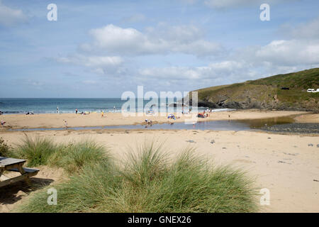 Poldhu Cove Beach Lizard Cornwall Inghilterra REGNO UNITO Foto Stock