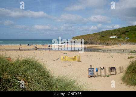 Poldhu Cove Beach Lizard Cornwall Inghilterra REGNO UNITO Foto Stock