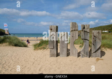 Poldhu Cove Beach Lizard Cornwall Inghilterra REGNO UNITO Foto Stock