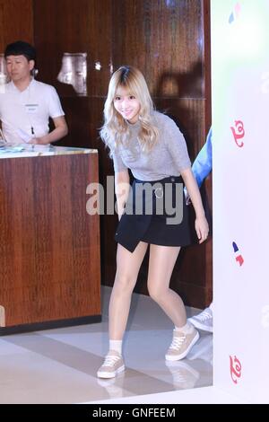 Seul in Corea. Il 30 agosto, 2016. Due volte frequentare la promozione del brand conferenza a Seul in Corea il 30 agosto, 2016.(Cina e Corea diritti) © TopPhoto/Alamy Live News Foto Stock