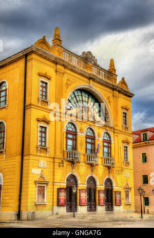 Vista del Croatian National Theatre di Split Foto Stock