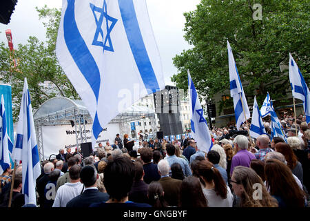 Rally contro l'antisemitismo a Monaco di Baviera, 2014 Foto Stock